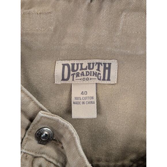 Duluth Trading Co. Cargo Shorts 40 Men's Beige Heavy Utility Workwear Durable - Picture 8 of 8
